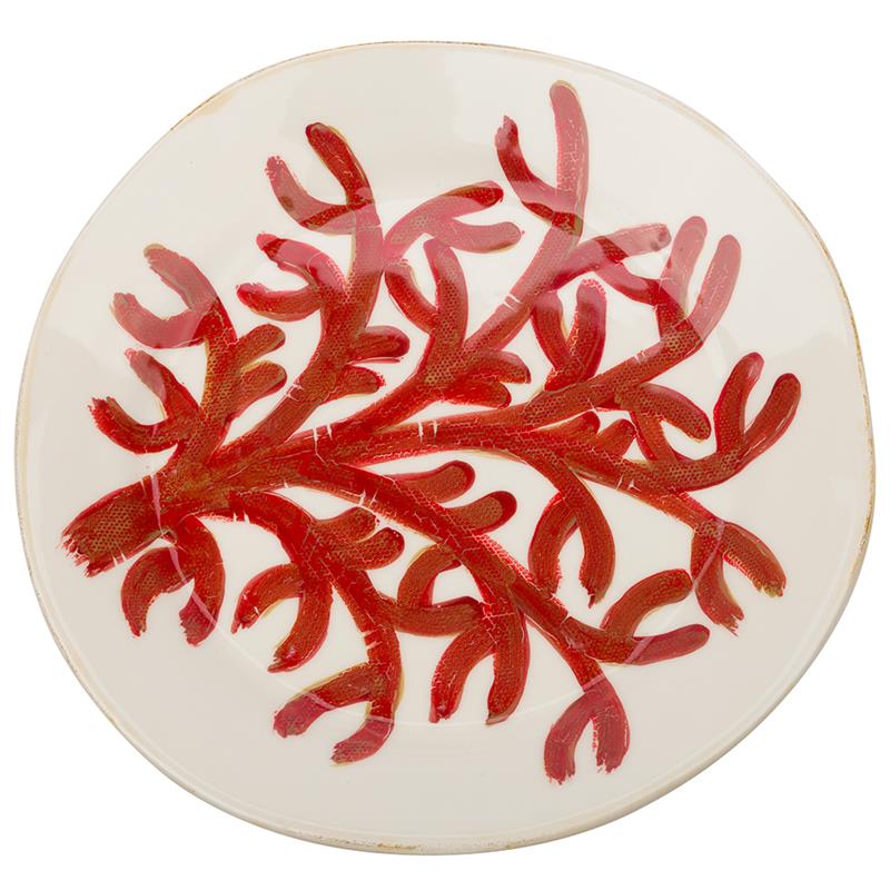 Flamant Di Mare Schaal Rond Coraal (Rood)