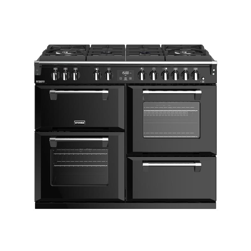 Stoves Richmond S1100 Deluxe GTG DF (Zwart)