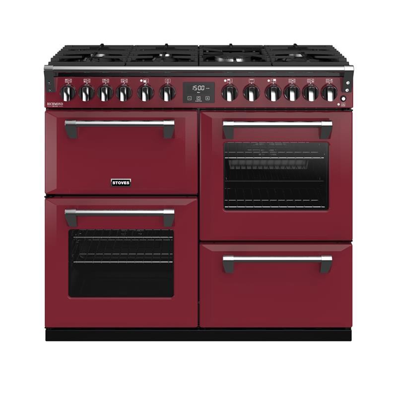 Stoves Richmond S1000 Deluxe Colour Boutique DF (Chili Red)