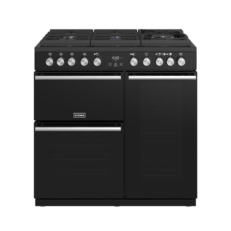 Stoves Precision S900 Deluxe GTG Df (Zwart)