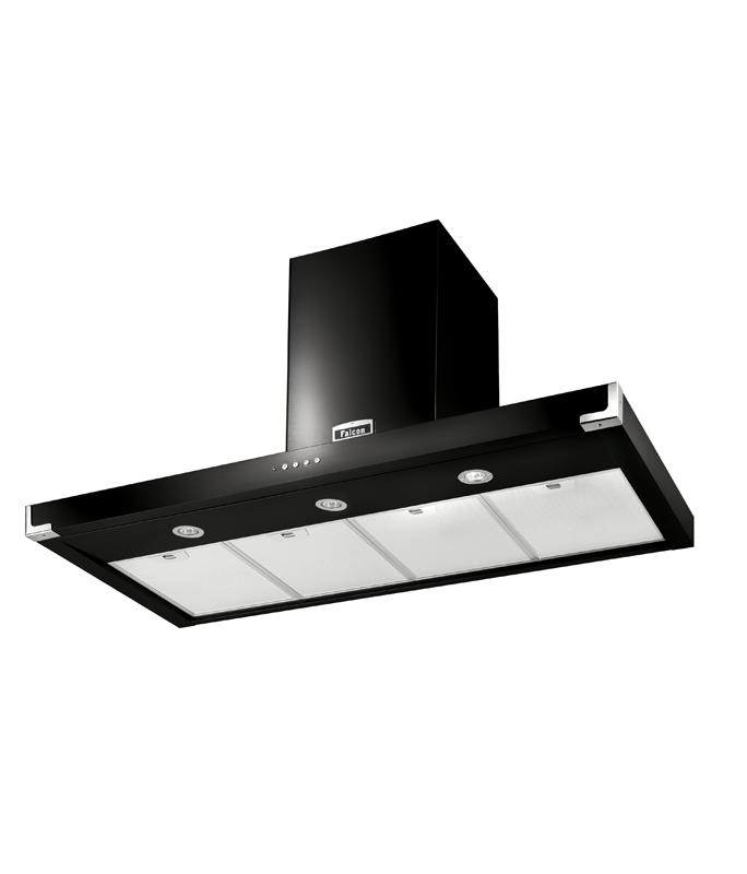 Falcon Super Flat Hood 110 (Glanzend Zwart)